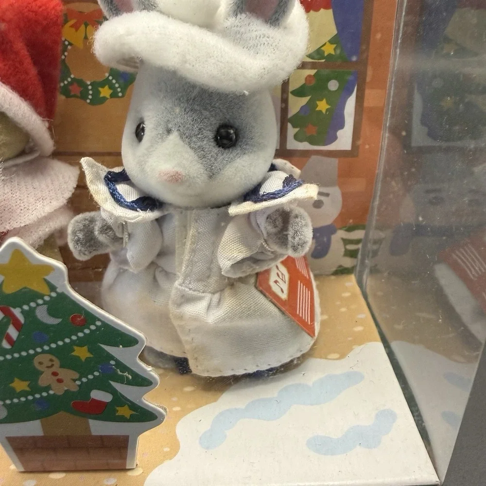 VTG Calico Critters Christmas Santa Rabbit Caroler Holiday Set CC9347 NIB✅Desc